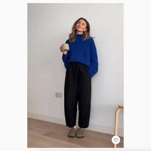 COS ELASTICATED BARREL-LEG PANTS - NWOT